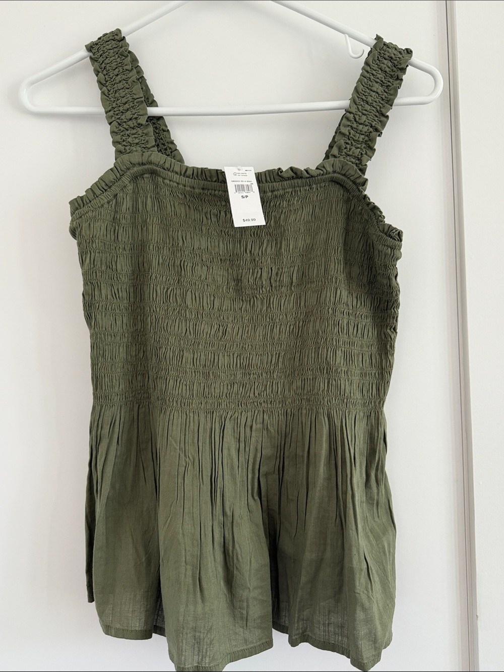 Gap Women's Smocked Peplum Tank Top - Size S - BNWT
